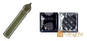 岡本極厚純黑持久裝安全套 (12片)