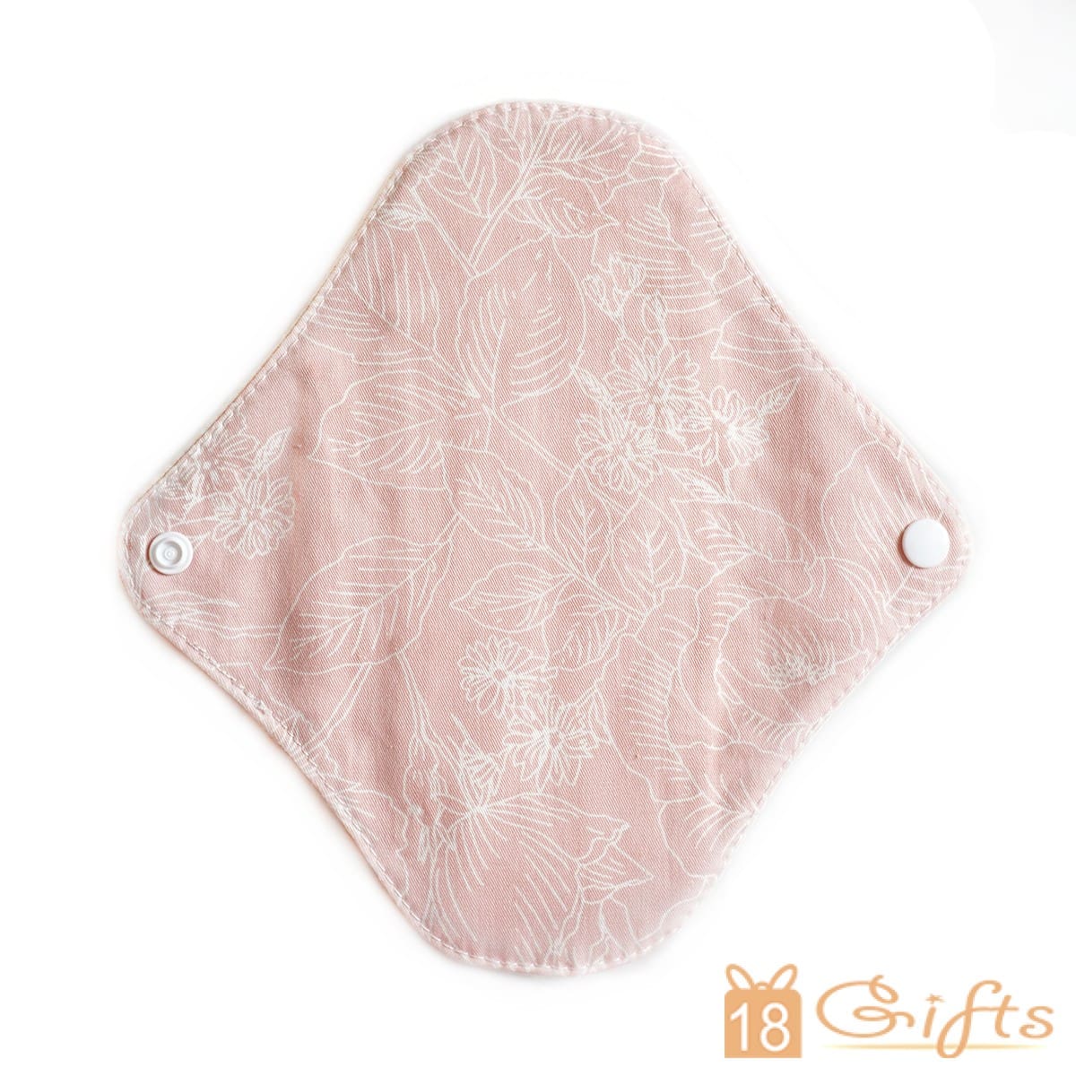 環保有機棉布衛生巾 - Salmon Hibiscus