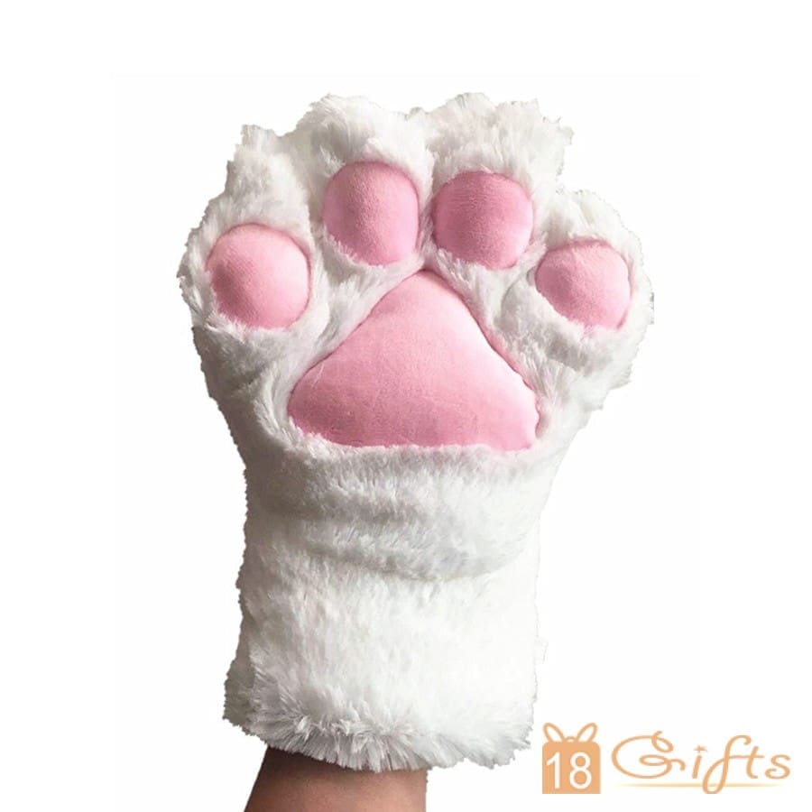 白萌猫肉球手套