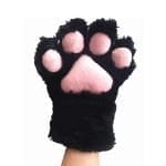 黑萌猫肉球手套