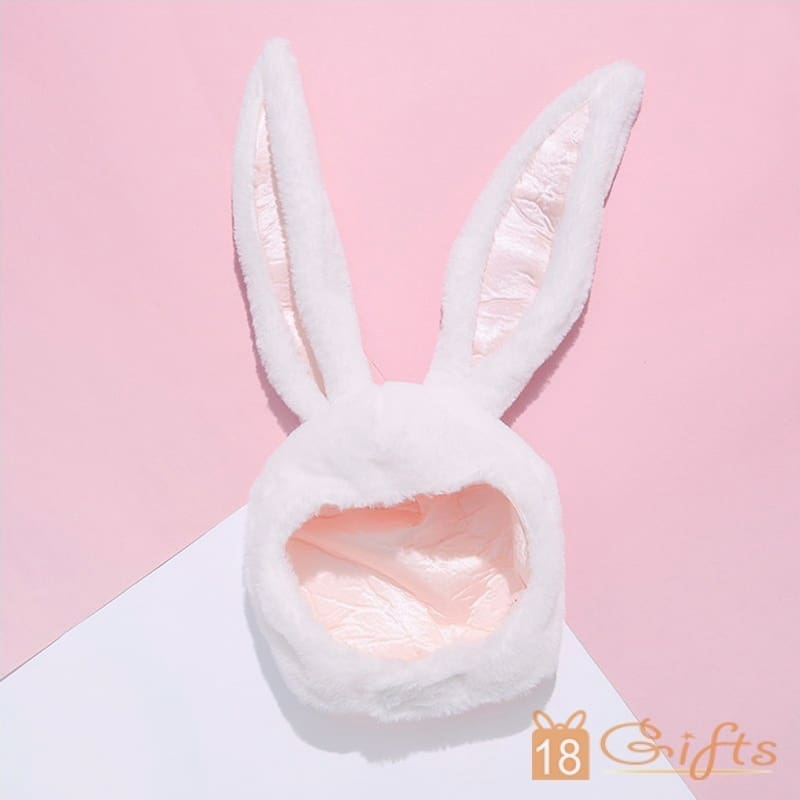 萌萌小白兔頭套