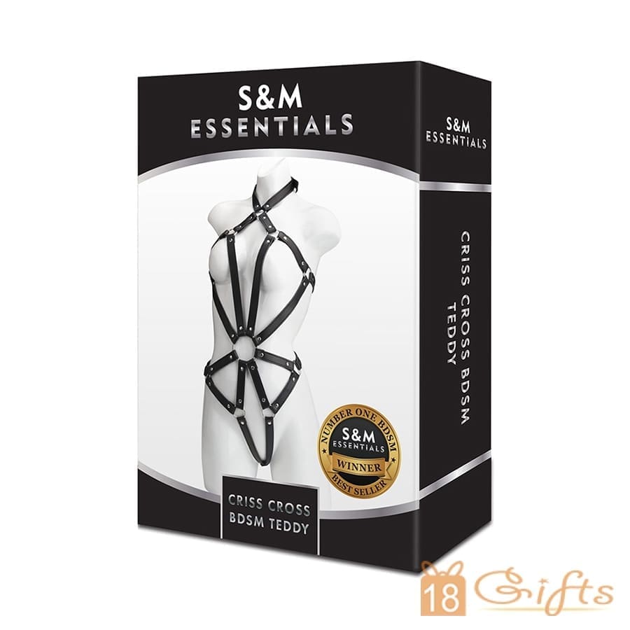 S&M Essentials Criss Cross BDSM Teddy