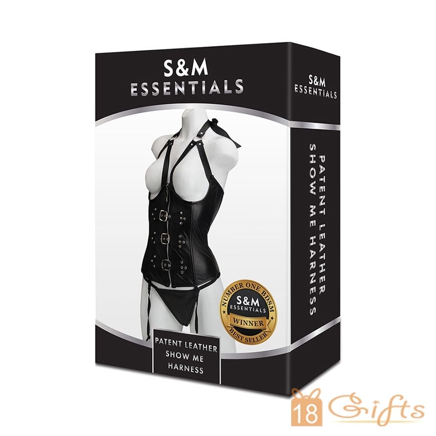 S&M Essentials Patent Leather Show Me Harness