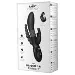 Beaded DP Rabbit 三重奏轉珠拉珠兔耳震動棒