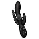 Beaded DP Rabbit 三重奏轉珠拉珠兔耳震動棒