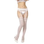 ガーターベルト付ストッキング ホワイト