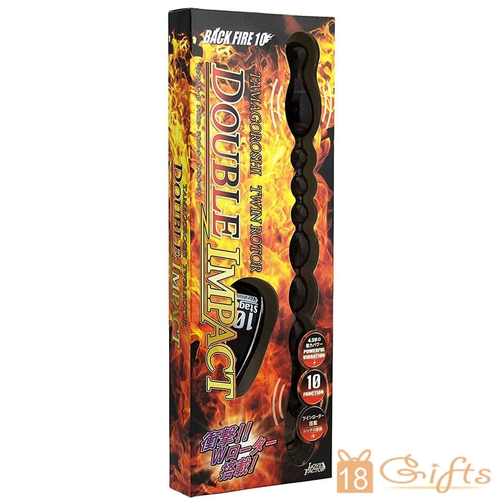 TAMAGOROSHI DOUBLE IMPACT 雙震蛋拉珠後庭棒