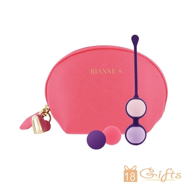 Rianne S Pussy Playballs with Cosmetic Case 縮陰球 (配珊瑚玫瑰色化妝袋)