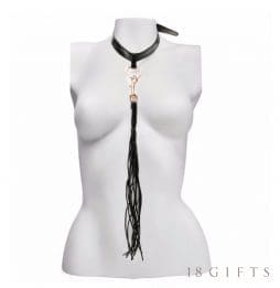 【特價】Secret Kisses Sexy Sting Faux Leather Flogger Necklace 可拆式流蘇皮鞭項圈 - Image 2