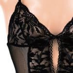 Mon Cheri 黑色透視連體衣套裝