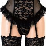 Mon Cheri 黑色透視連體衣套裝