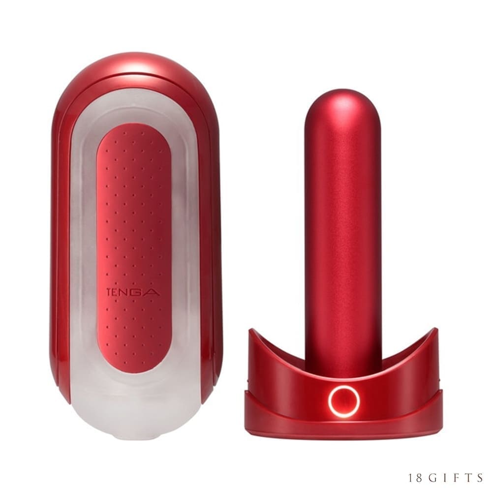 TENGA FLIP 0 RED & WARMER SET