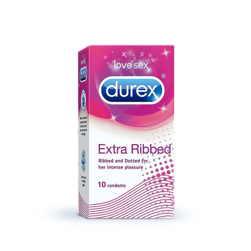 Durex Extra Ribbed 激爽螺紋凸點安全套 (10片) - Image 1