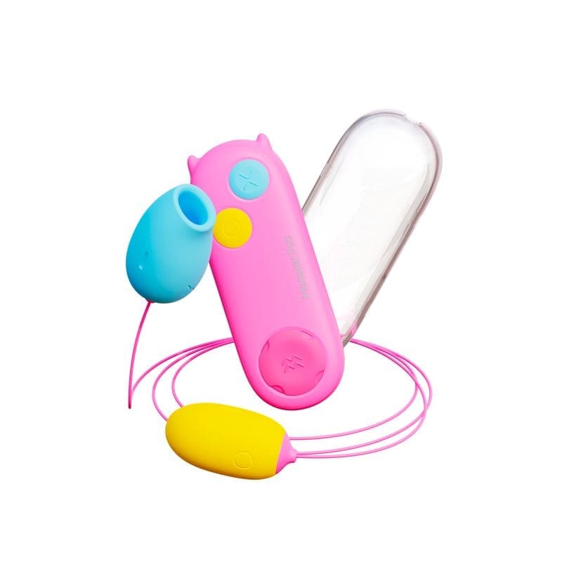 Monster Pub - 小怪獸 Play 吸啜震動掌控雙跳蛋