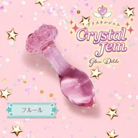 Crystal Jem 花朵玻璃後庭塞