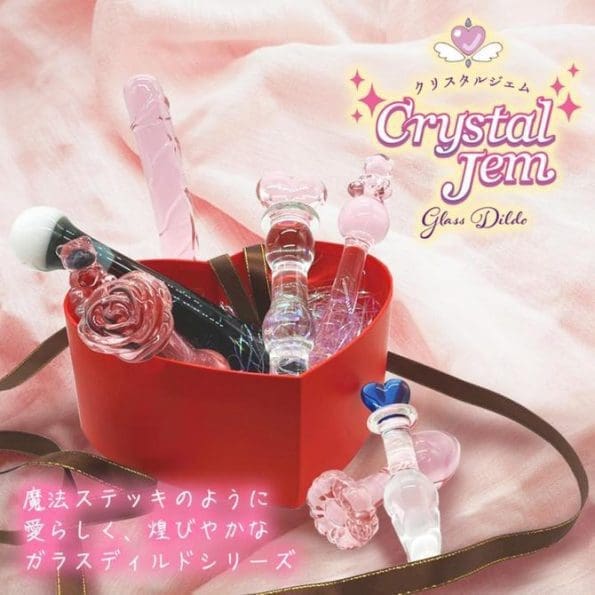 Crystal Jem 花朵玻璃後庭塞