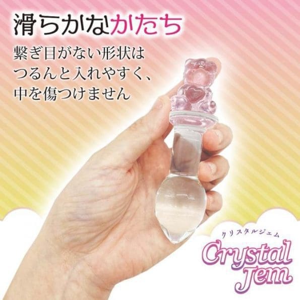 Crystal Jem 小熊玻璃後庭塞