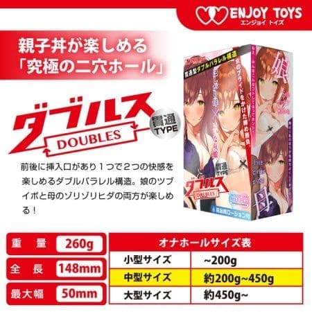 ENJOY TOYS - DOUBLES 欲求不滿媽媽與聽話女兒～貫通