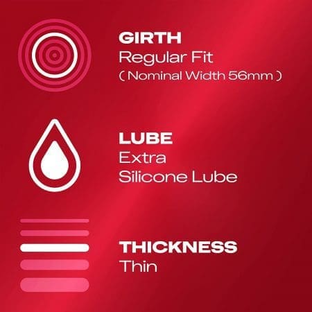 Durex Thin Feel 薄感潤滑安全套 (12片)
