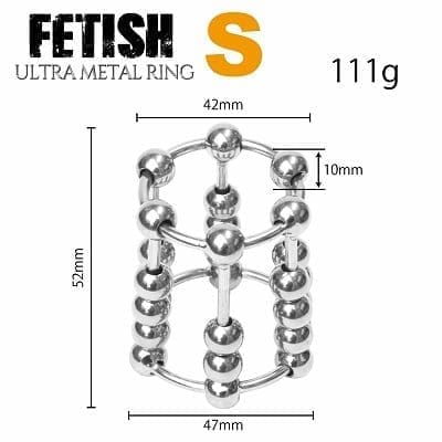 FETISH ULTRA METAL RING 走珠陰莖套環 S