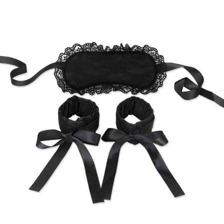 Lace Cuffs and Mask Set 蕾絲手銬&眼罩套裝