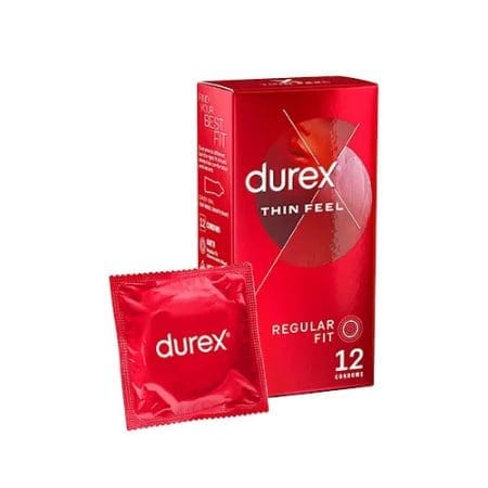 Durex Thin Feel 薄感潤滑安全套 (12片)