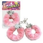 粉紅色可愛毛絨手銬