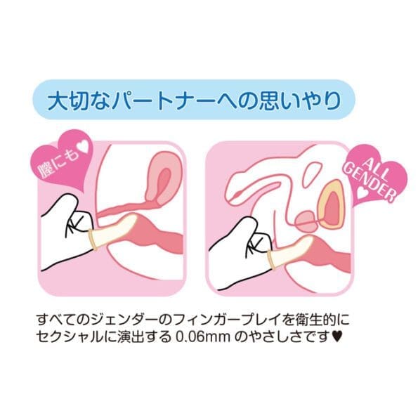 findom Finger Love 炭成分手指安全套0.06 (12片)