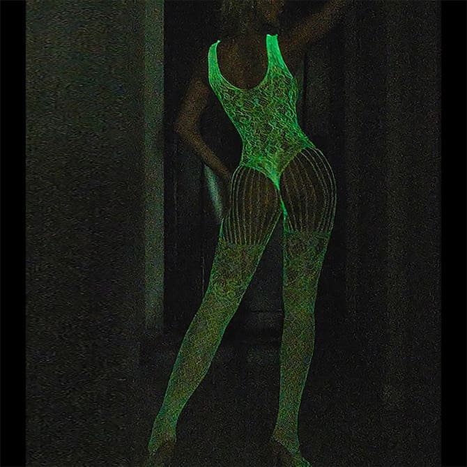 夜光連身網衣