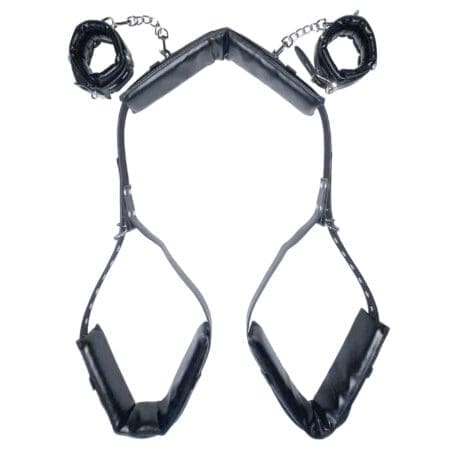 SMVIP 手扣+M字開脚束縛帶