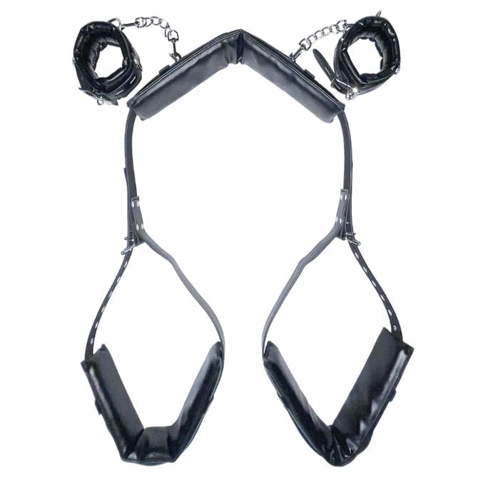 SMVIP 手扣+M字開脚束縛帶